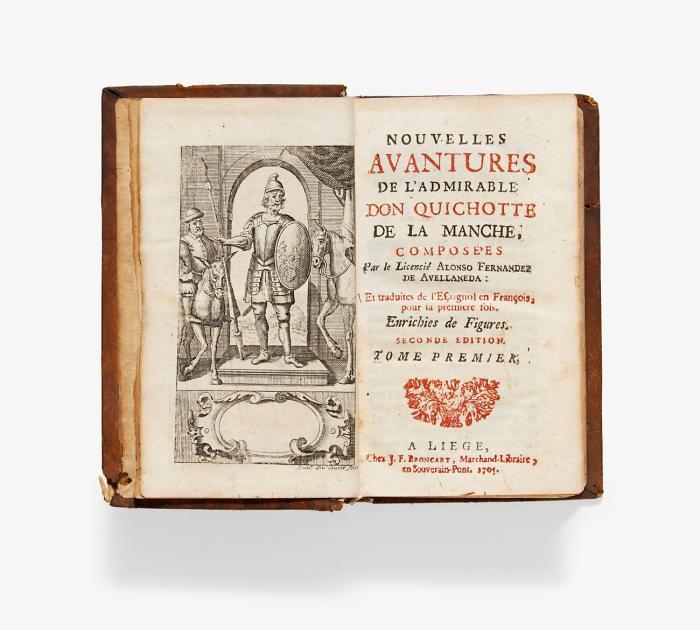Nouvelles Avantures de l'admirable Don Quichotte de la Manche ... traduites de l'espagnol en François. Seconde Édition. 2 Bde. in 1.