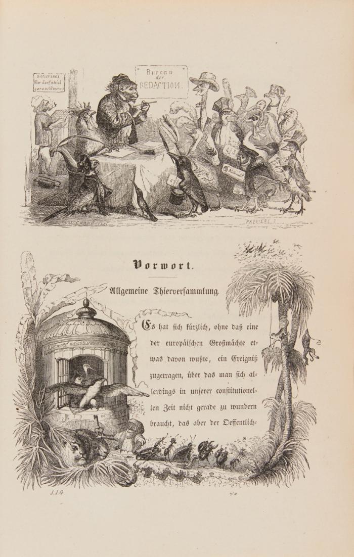 Bilder aus dem Staats- und Familienleben der Thiere. Mit Erläuterungen hrsg. von Dr. A. Diezmann (d. i. A. Ellissen). 2 Teile in 1 Band.