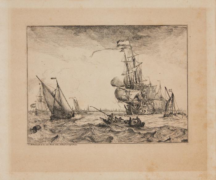 D’Y Stroom en Zeegezichten, Seestücke mit Ansichten von Amsterdam, Rotterdam, Emden u.a.