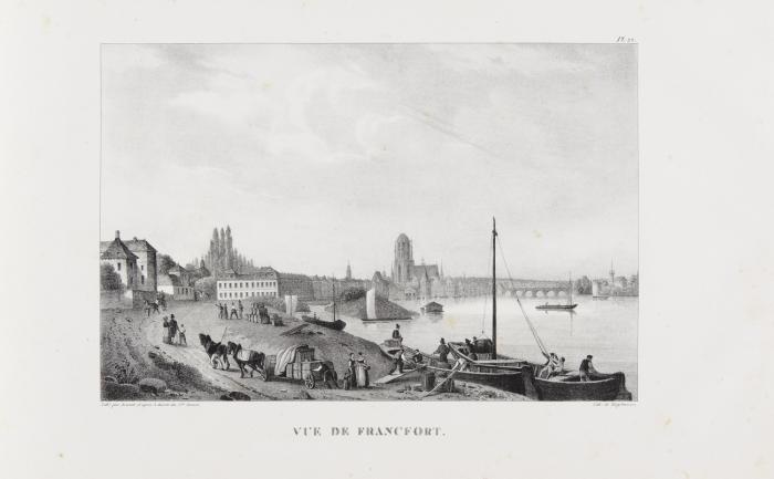 Vues pittoresques depuis Francfort jusqu'à Cologne.