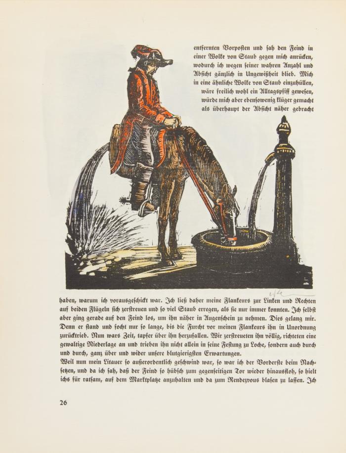 Wunderbare Reisen zu Wasser und Lande, Feldzüge und lustige Abenteuer des Freiherrn von Münchhausen, wie er dieselben bei der Flasche im Zirkel seiner Freunde selbst zu erzählen pflegt.
