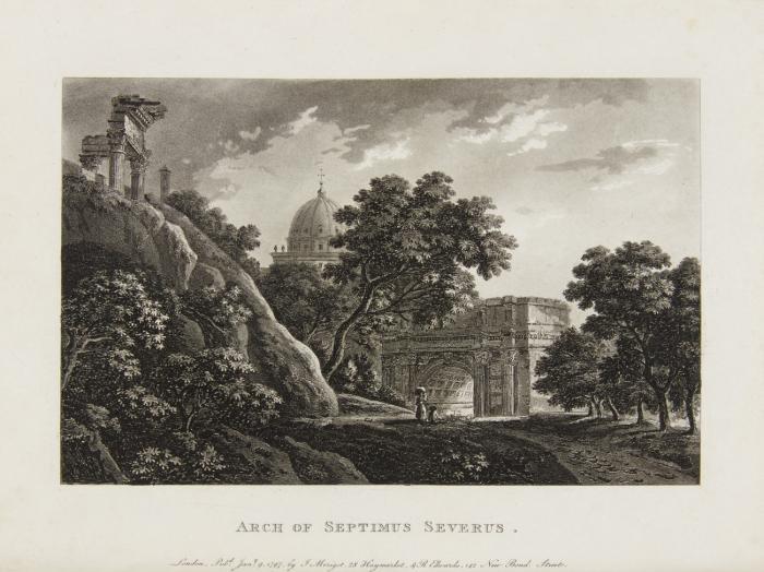 A select collection of views and ruins in Rome and its vicinity; executed from drawings made upon the spot in the year 1791. 2 Tle. in 1 Bd.