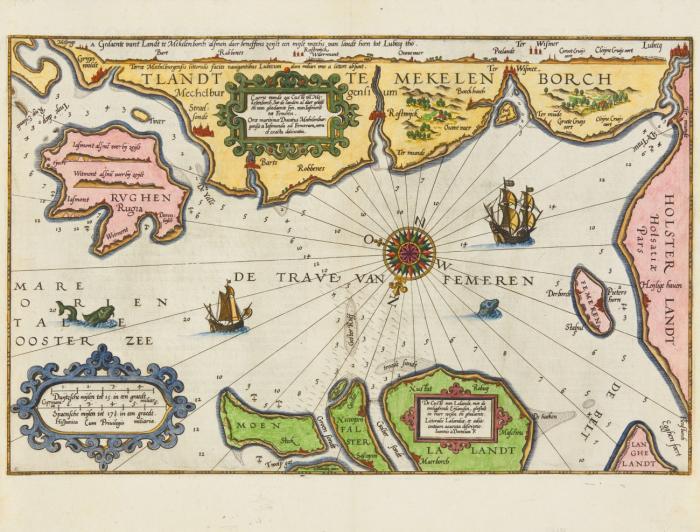 Fünen. Fiona vulgo Funen, mit der Westküste Jütlands, Als, Ærø, Tåsinge und Langeland.