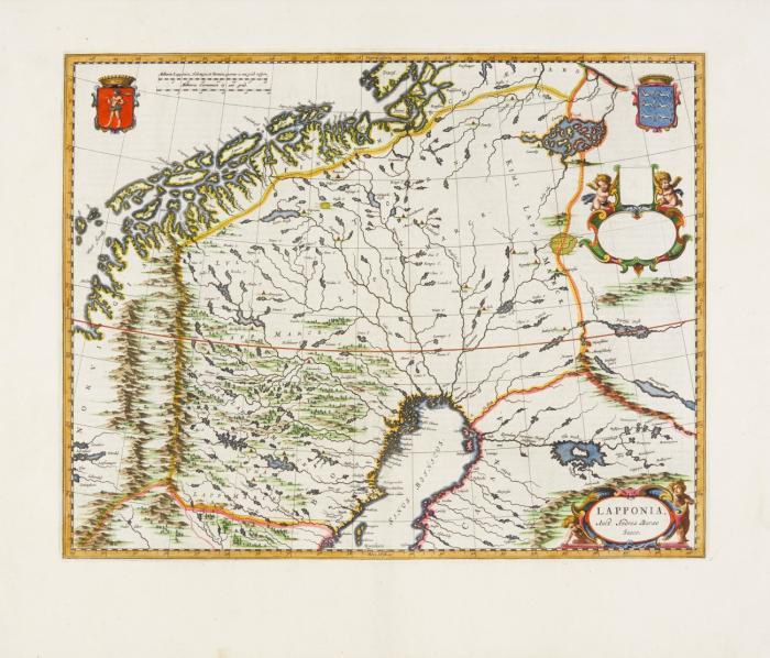 Schweden/Finnland.Lappland. Lapponia, mit dem nördlichen bottnischen Meerbusen,