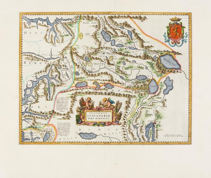 Stavanger. Episcopatus Stavangriae Pars Borealis, mit Oslo, dem Hardanger- und Sognefjord