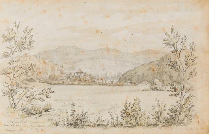 Bad Brückenau. – Das Sinnthal zwischen Brückenau und dem Bach (Unterfranken) d. 23/7. 64.