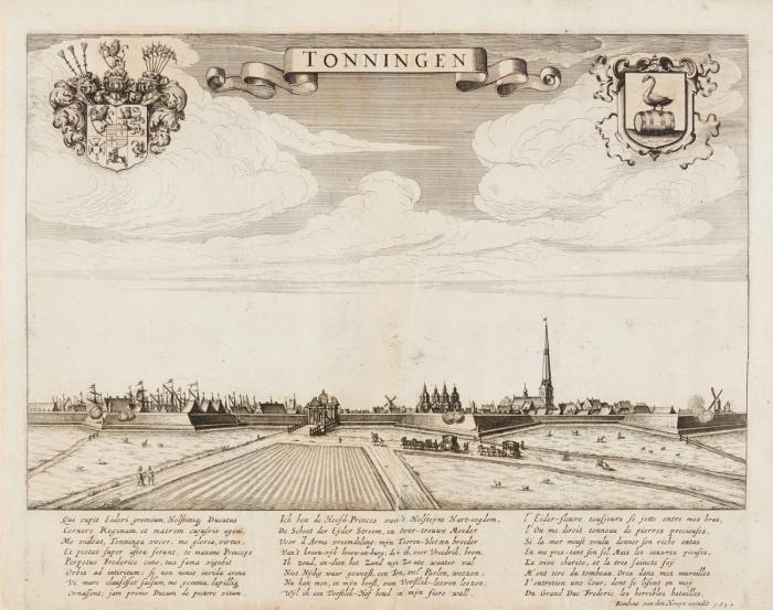 Tönning. Tonningen, Gesamtansicht.