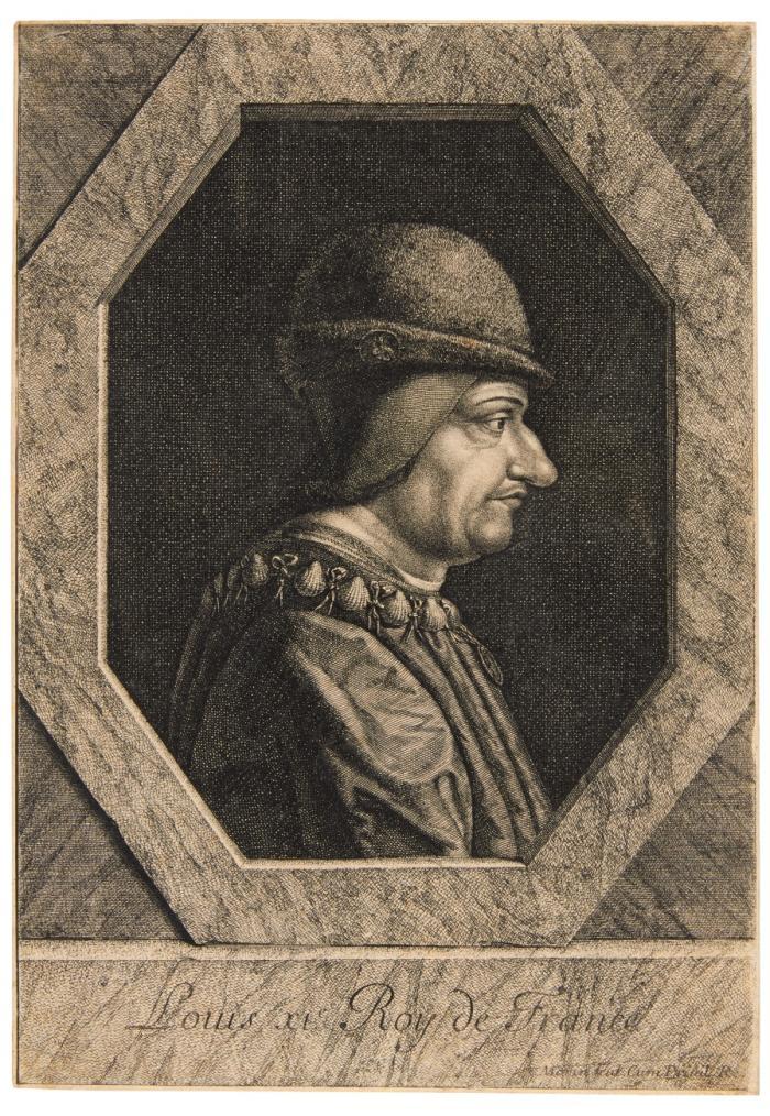 Porträts. Sammlung von 15 Porträts französischer und deutscher Persönlichkeiten, teils Künstler, des 17./18. Jahrhunderts. 

Blattgröße von ca. 31,5 x 22,5 cm bis 54 x 42 cm. -