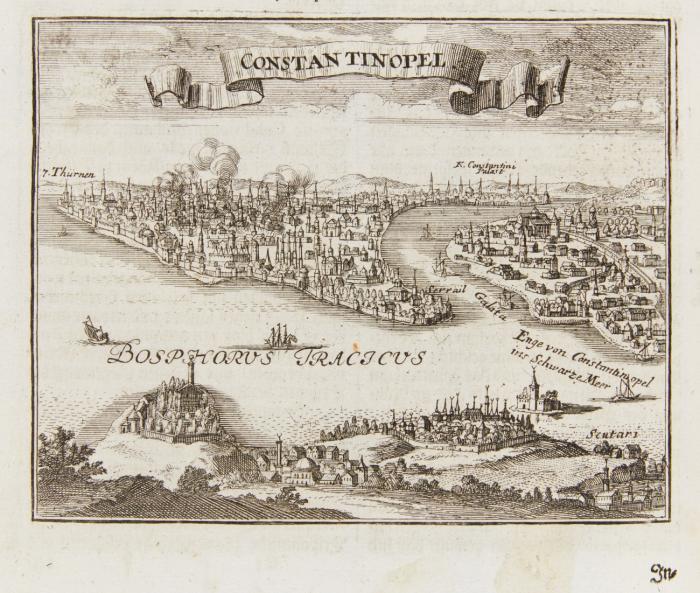 Der neu-eröffneten Ottomanischen Pforten Fortsetzung/ oder: Continuirter historischer Bericht/ betreffend der türckischen Monarchie Staats-Maximen, Macht/ Reichthum/ Kriege ... von Anno 1664. biß zu Ende dieses 1700. Jahrs ... aus deß Herrn Ricaut, Donado, Foscarini, Berengano, &c. ... Schrifften ... übersetzt und zusammen getragen ...