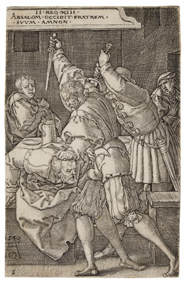 Die Diener Absaloms töten Amnon.