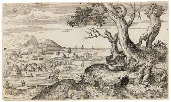 Femme d'un Satyre (Landschaft mit Satyrfrau).