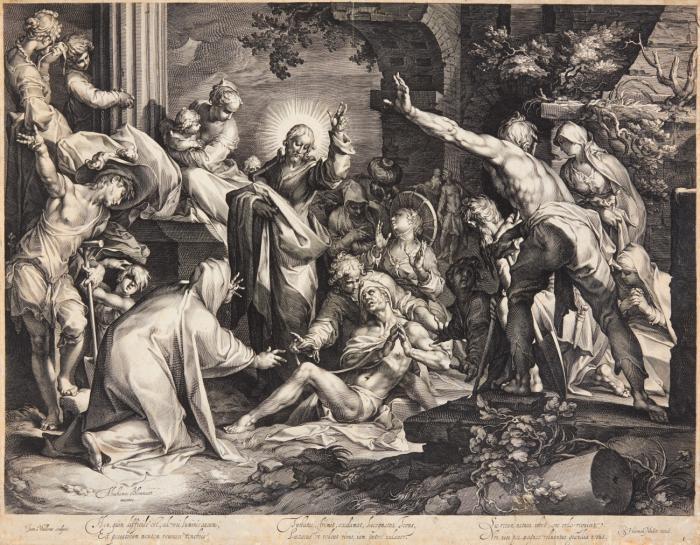 Die Auferweckung des Lazarus.
