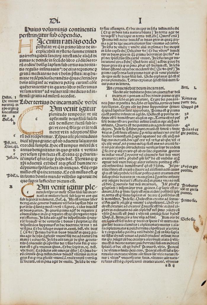 Scriptum tertiu[m] diui Alberti magni ordinis predicatoru[m] Ratisponensis episcopi supertertiu sententiarum.