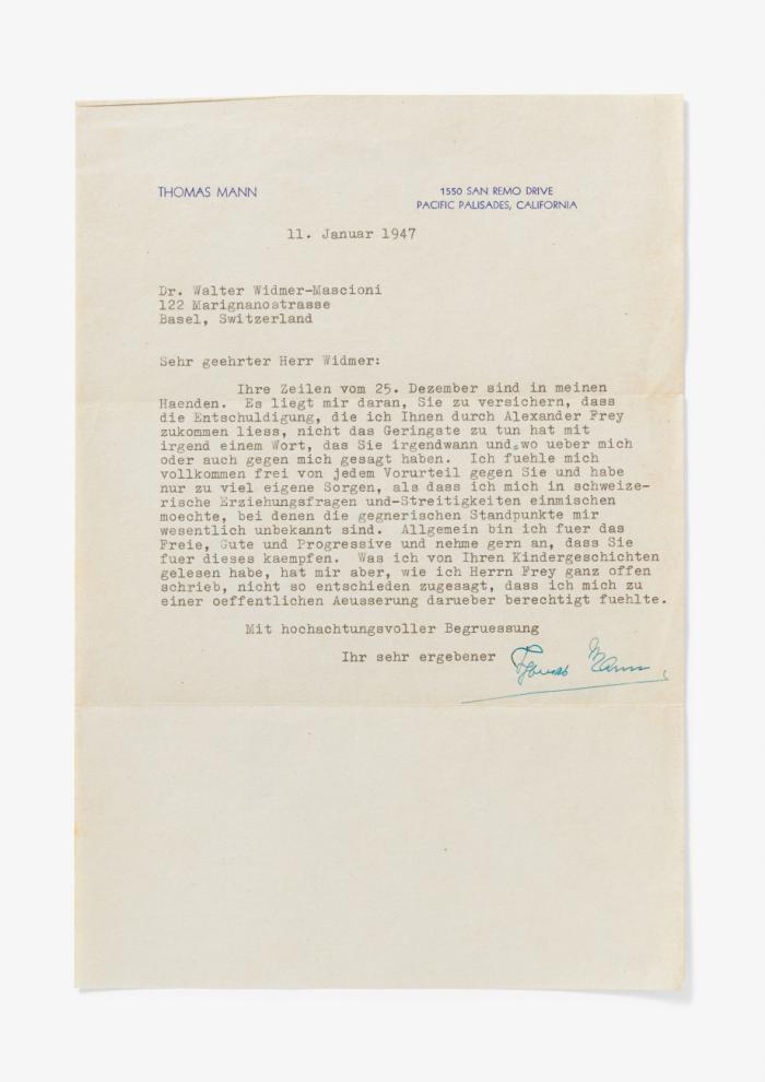 Brief m. U.;