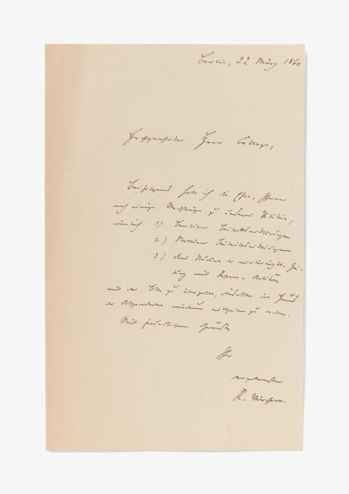 E. Brief m. U.;