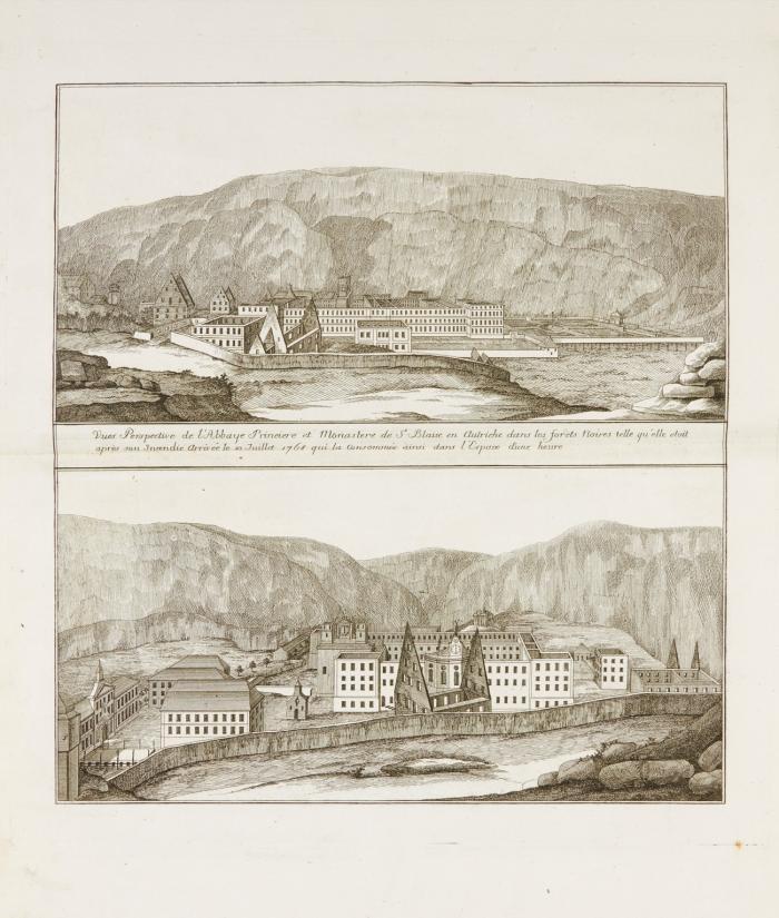Muster der praktischen Bau-Kunst, oder Abbildungen der vorzüglichsten Schlösser, œffentlicher und Privatgebæude, Stadt- und Landhæuser, Kirchen und Klœster, und englischer Gærten, die in Frankreich sowohl als in Deutschland nach den Rissen des Herrn D'Ixnard ausgeführt und angelegt worden ...