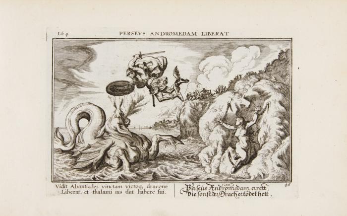 Metamorphoseon Libri XV. figuris æneis CL. olim a peritissimo quodam pictore illustrati, nunc in usum tam artificum, quam studiosæ juventutis denuo exhibiti / XV. Verwandlungs-Bücher / ehemaln von einem berühmten Meister in 150. Kupfer gebracht / Anjetzo denen Künstlern und der studirenden Jugend zur Erleichterung auf das neue an das Licht gestellet.
