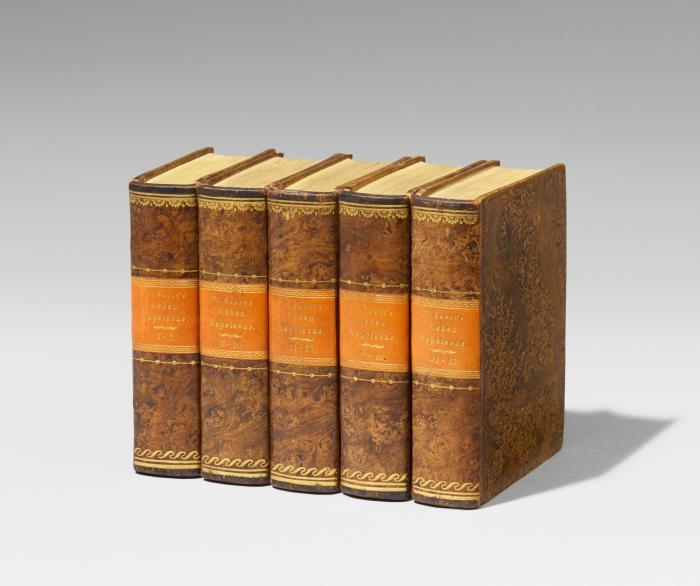 Sämtliche Werke. Neu übersetzt (von A. Schäfer, C. Weil, L. Tafel, J. v. Theobald, C. Mogg, A. Ludwig). Teile 6-74, 80-162 (= 152 Teile von 174 Teilen) in 31 Bänden.