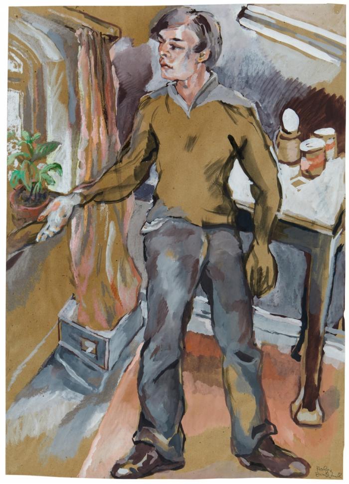 OHNE TITEL (STEHENDER MANN)