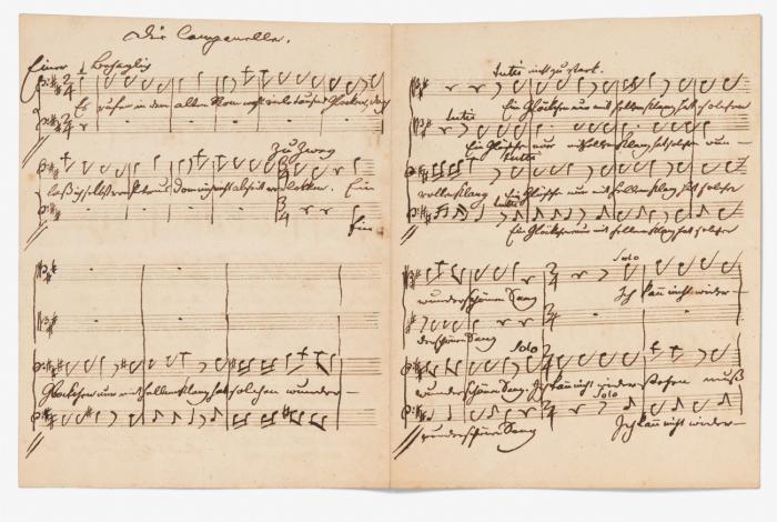 Sammlung von 13 Briefen und Schriftstücken aus dem Nachlass seiner Familie, 1784 bis nach 1832.