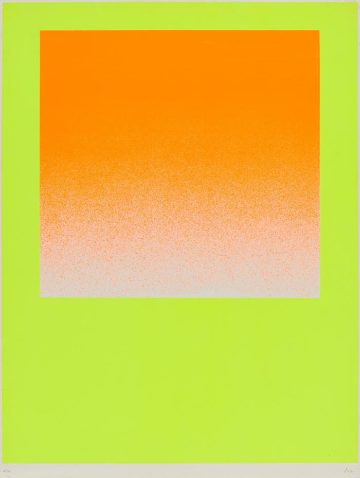 ROTES FELD AUF GELB ... 1967 / LEUCHTROT-ORANGE AUF LEUCHTGELB 1967 / LEUCHTROTWARM - DUNKEL BIS HELL 1967