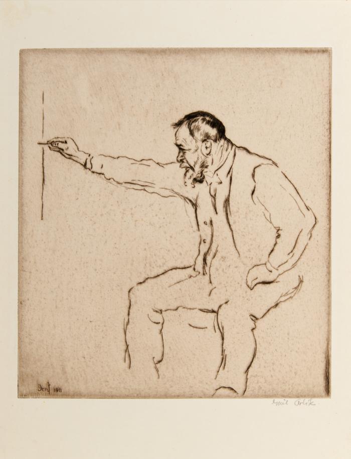 FERDINAND HODLER AN DER STAFFELEI