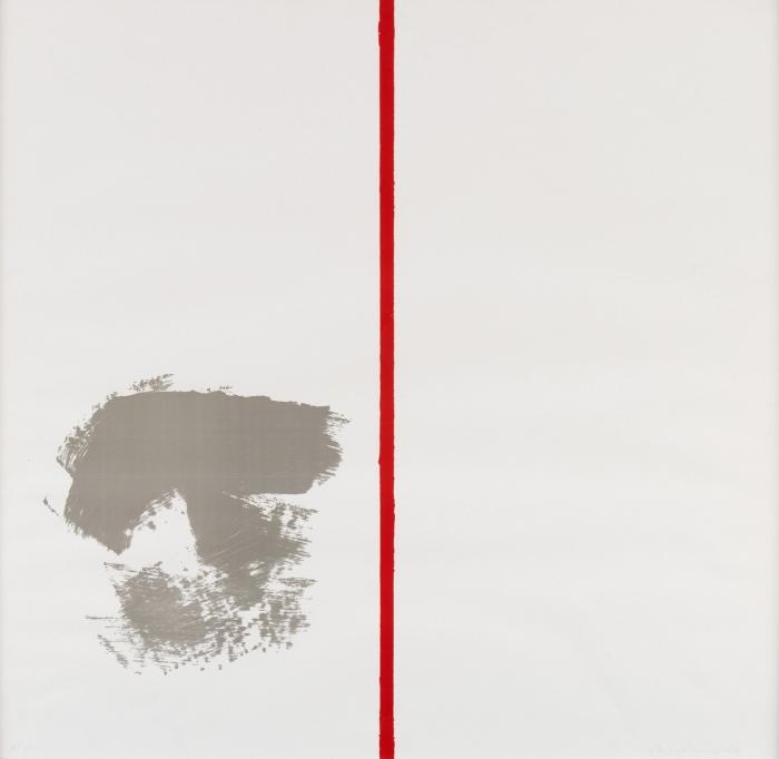 OHNE TITEL (MIT ROTEM STRICH)