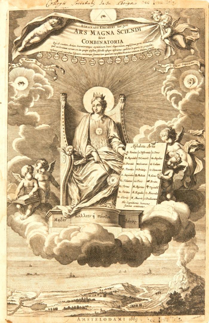 Ars Magna Sciendi, in XII libros digesta, qua nova & universali methodo per artificiosum combinationum contextum de omni re proposita plurimis & prope infinitis rationibus disputari, omniumque summaria quedam cognitio comparari potest.