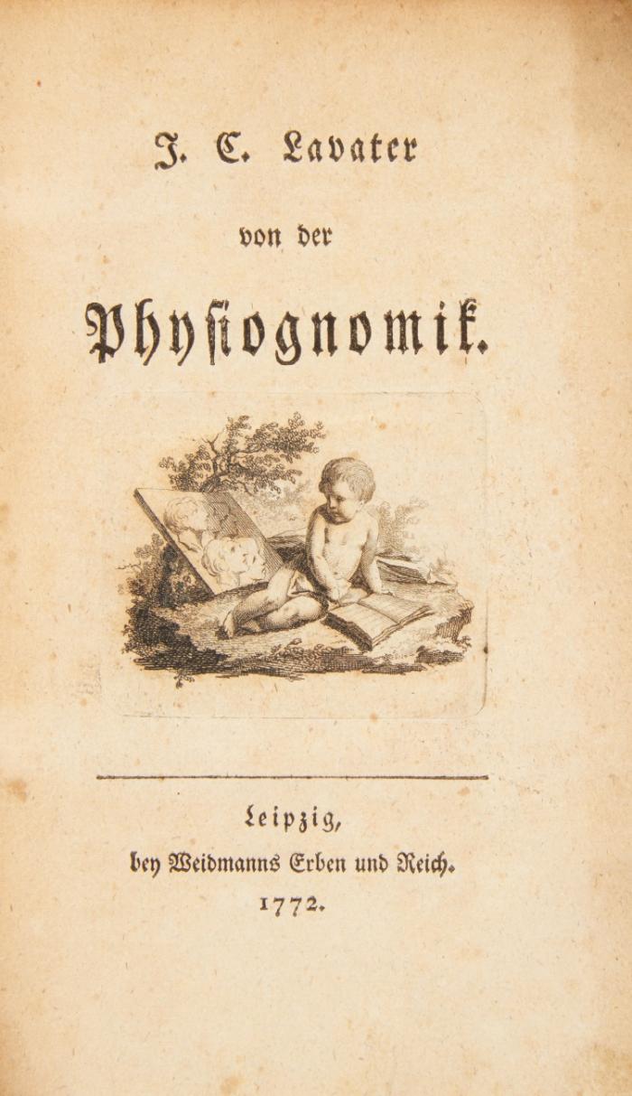 Von der Physiognomik. 2 Tle. in  1 Bd.