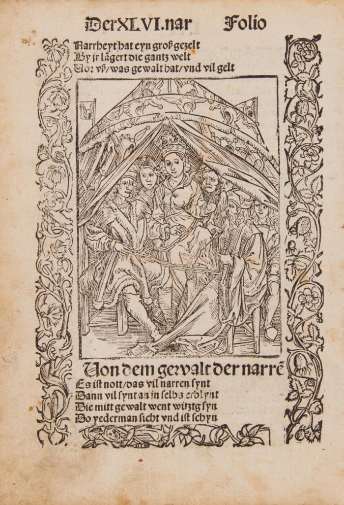 Von dem gwalt der narren (Von der Herrschaft der Narrheit).