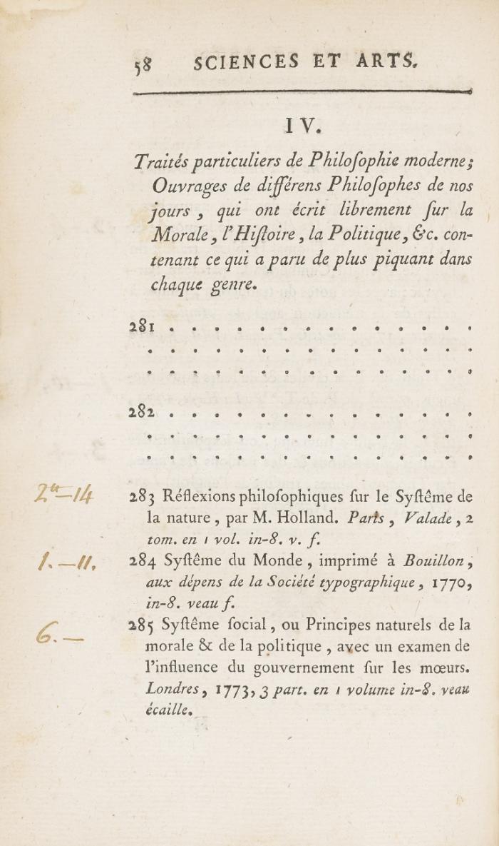 Catalogue des livres.