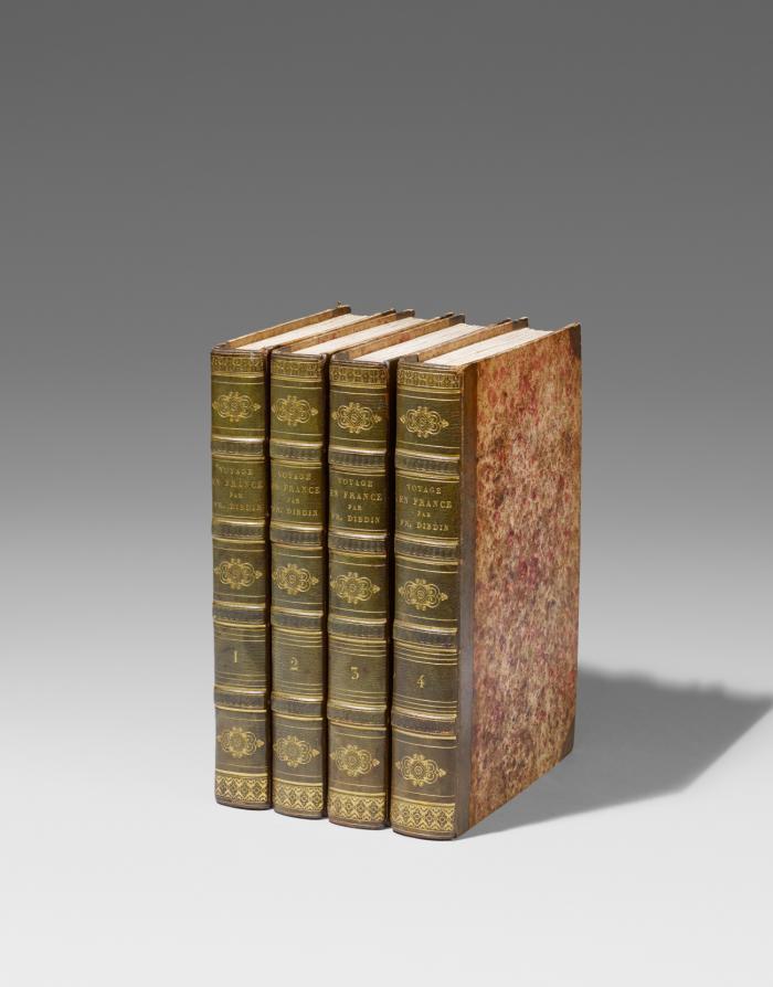 Voyage bibliographique, archéologique et pittoresque en France. Trad. de l'Anglais, avec des notes par Theod. Licquet (Bände I und II) und G. A. Crapelet (III und IV). 4 Bände.