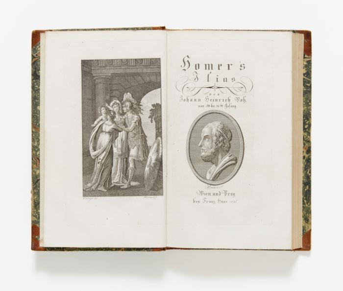 Ilias (Odyssee) von Johann Heinrich Voß [Homers Werke übersetzt]. 4 Bde.