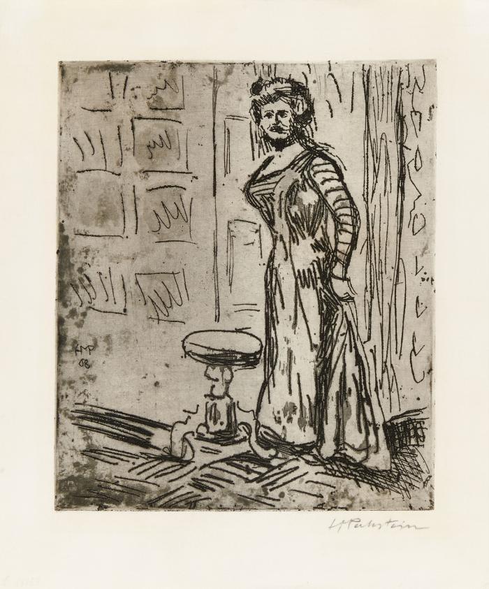 FRAU AN DER TÜRE 1908