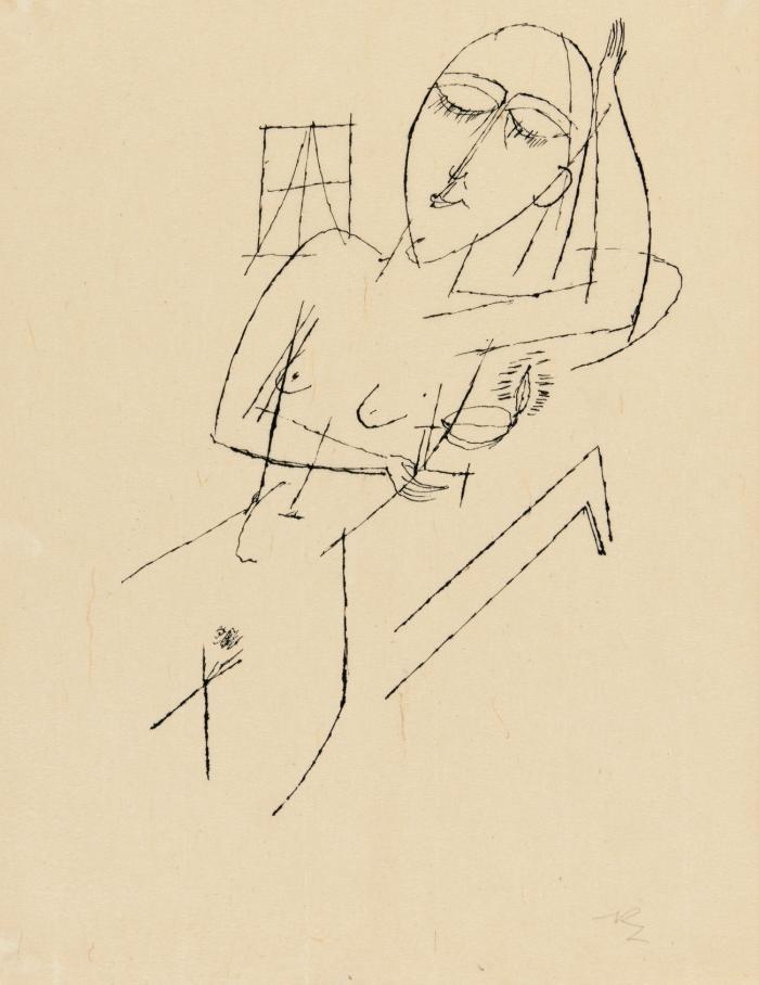 OHNE TITEL (WEIBLICHER AKT)