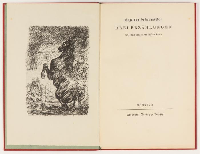 Drei Erzählungen. Mit Zeichnungen von Alfred Kubin.
