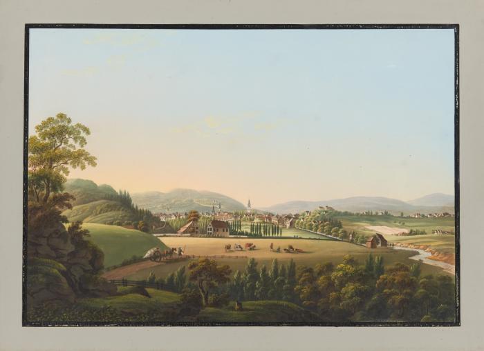 Großherzogtum Berg. – Malerische Ansichten aus dem Groszherzogthum Berg aufgenommen und in Gouaché ausgeführt von Bleüler (, Sohn - aus Feurthalen bey Schafhausen).