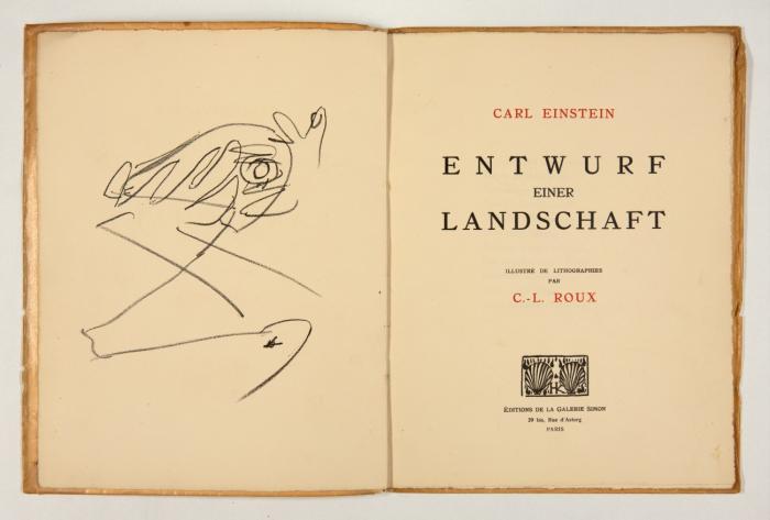 Entwurf einer Landschaft. Illustré de lithographies par C.-L. Roux.