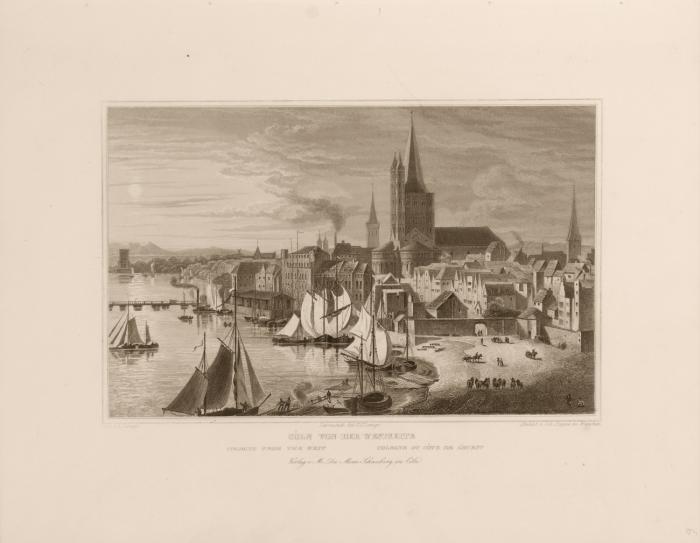 Köln und seine Umgebungen. XXII Stahlstiche nach Zeichnungen von L. Lange, G. Osterwald u. B. Schwartz.
