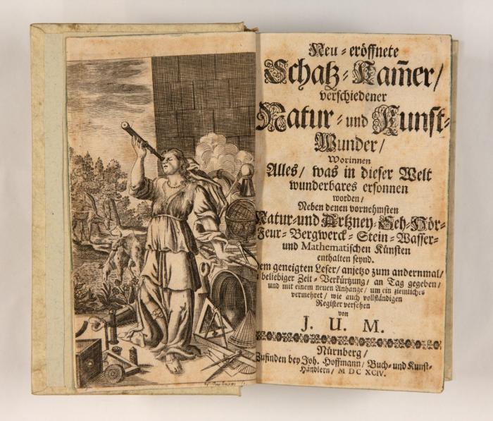 Neu-eröffnete Schatz-Kam[m]er, verschiedener Natur- und Kunst-Wunder ... mit einem neuen Anhange, um ein ziemliches vermehret, wie auch einem vollständigen Register versehen. (2. Aufl.).