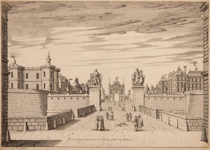 Entrée du pont Dormant de la porte Saint Anthoine, (Place de la Bastille)