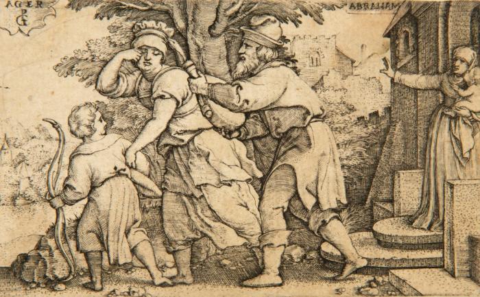 Abraham verstößt Hagar.