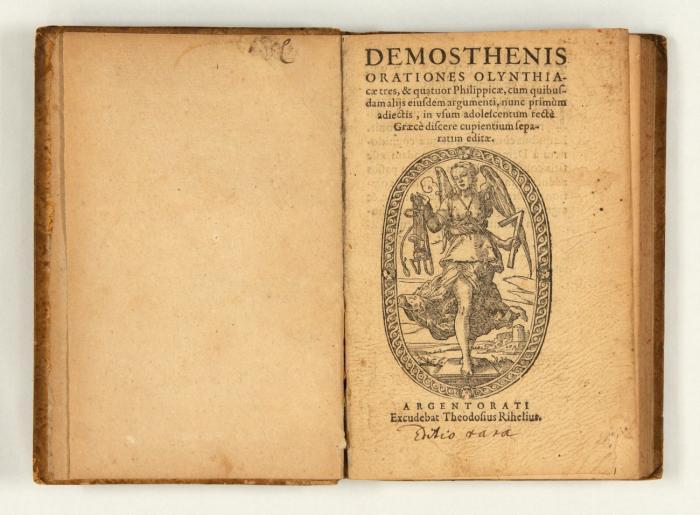Orationes Olynthiacæ tres, & quatuor Philippicæ, cum quibusdam aliis eiusdem argumenti …