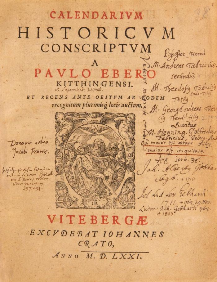Calendarivm historicvm.