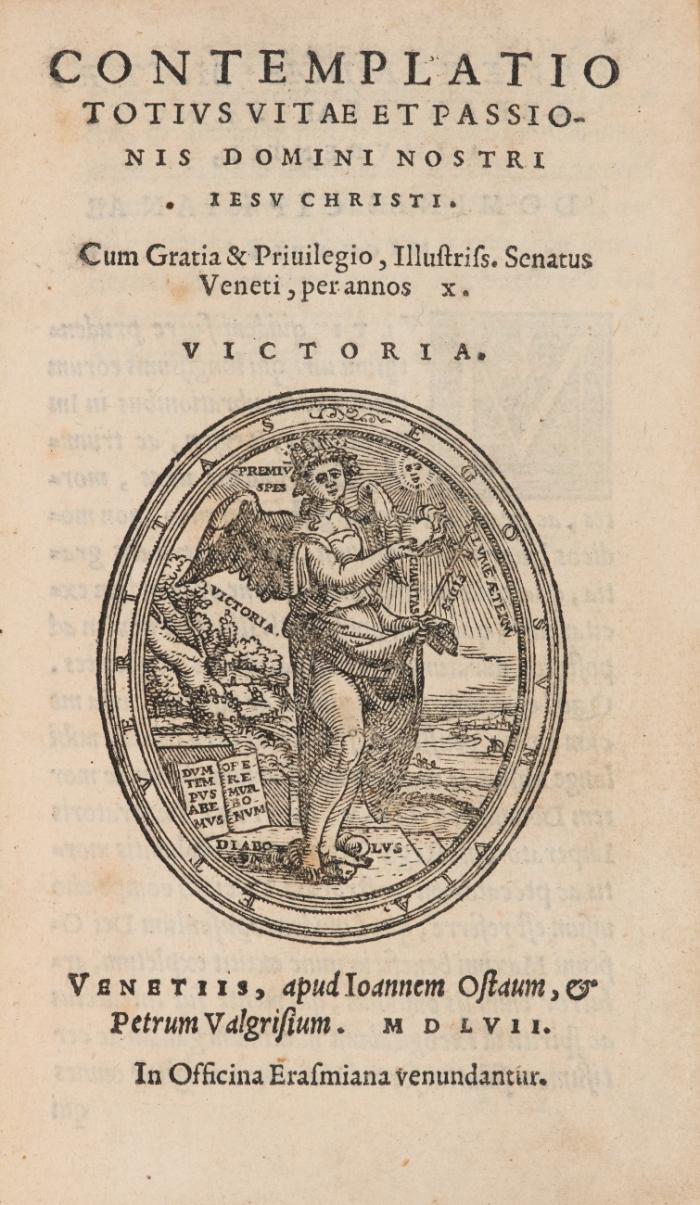 Contemplatio totivs vitae et passionis Domini nostri Iesv Christi.