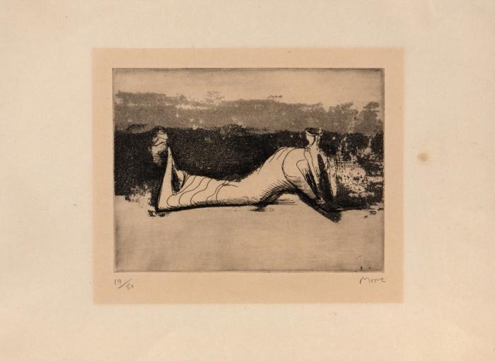 DRAPED RECLINING FIGURE