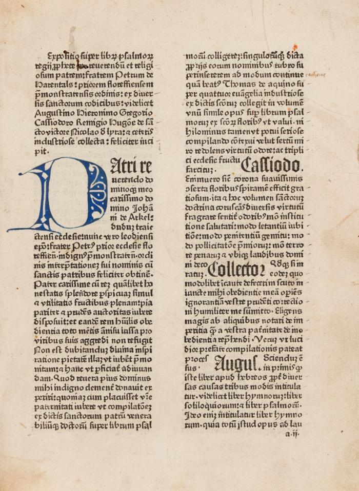 Collectarius seu expositio super librum psalmorum.