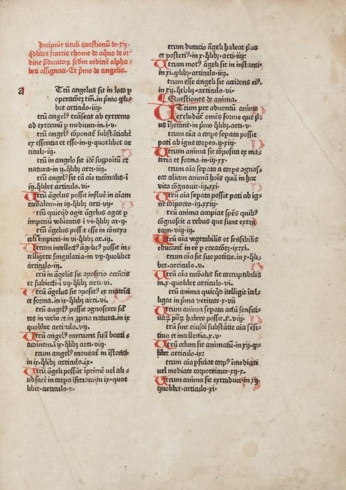 Quaestiones de duodecim quodlibet.