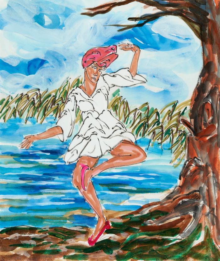 OHNE TITEL (TÄNZERIN IN WEISSEM KLEID)