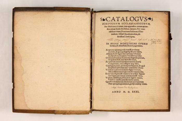 Catalogvs scriptorvm ecclesiasticorvm, siue illustrium virorum, cum appendice eorum qui nostro etiam seculo doctissimi claruere.